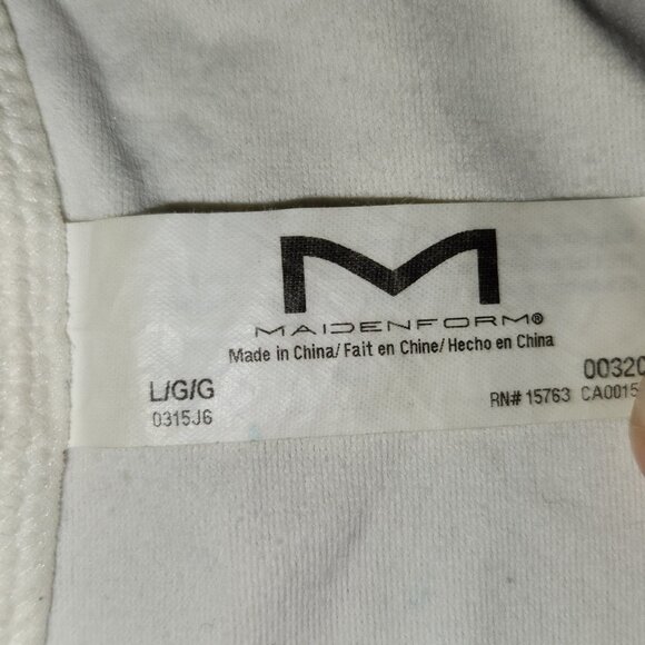 Maidenform White Shapewear Undershirt || Large GUC - Picture 8 of 9